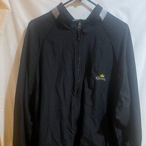 Corona Jacket Windbreaker Adult XXXL Black Cutter & Buck Beer Logo Used Good Con